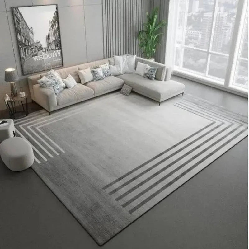VIKAMA Light Luxury Modern Floor Carpet – Non-Slip Easy Care Large Rug for Living Room & Office