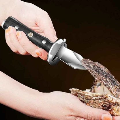 Black Color Wood Stainless Steel Oyster Knife Kitchen Tools Accessories Light Luxury Thickened Shell Opener Gadgets