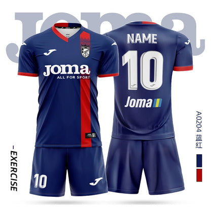 joma Homer soccer jersey short-sleeved shirt + shorts set 3DT T-shirt children's training uniform team match soccer jersey