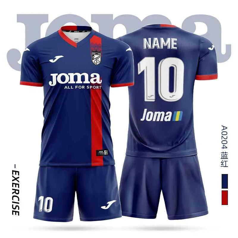 joma Homer soccer jersey short-sleeved shirt + shorts set 3DT T-shirt children's training uniform team match soccer jersey