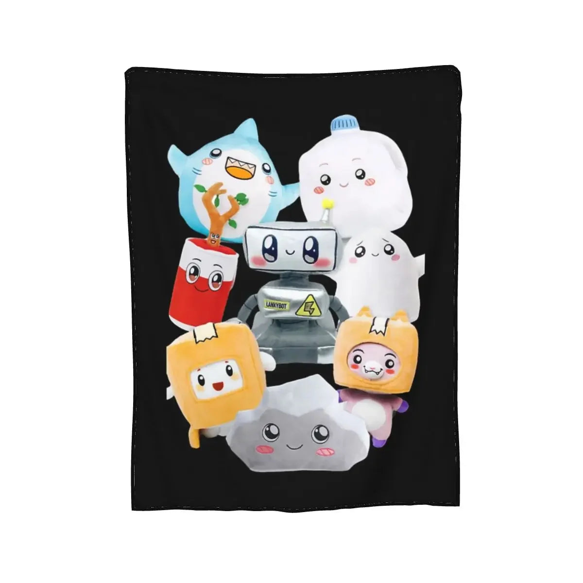 Rocky Lankybox Lanky Box Blankets Soft Warm Flannel Throw Blanket Cover for Bed Living room Picnic Travel Home Sofa