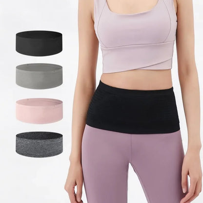 Seamless Invisible Running Waist Belt Bag Gym Bags Fitness Jogging Cycling Flat Fanny Pack Travel for Unisex Sports Phone Bags