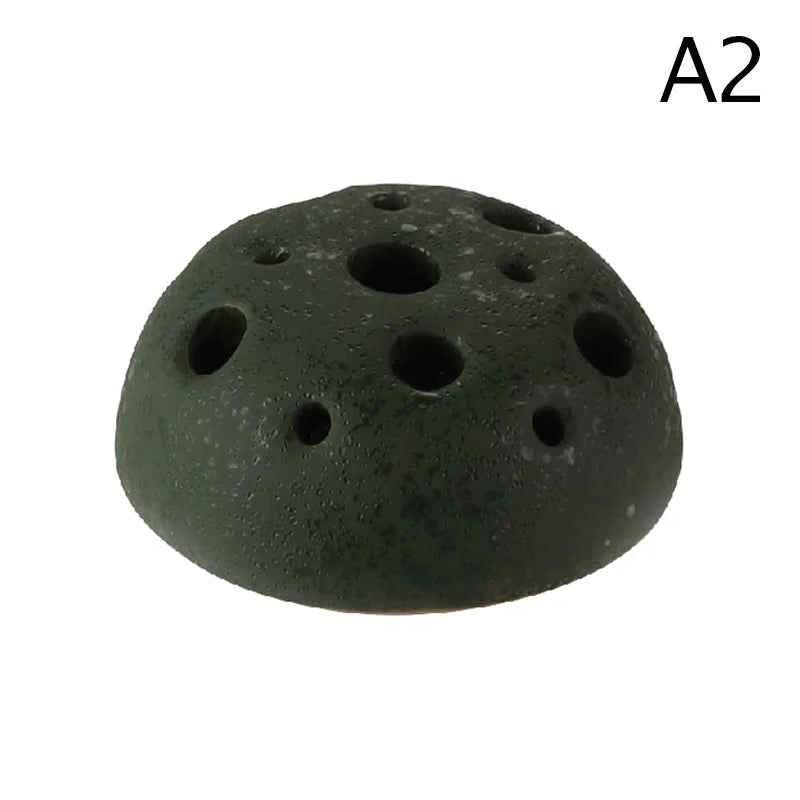 Creative Lotus Seedpod Ceramic Vase Zen Tea Table Desktop Japanese Ikebana Flower Arrangement Utensils Ceramic Stone Sand Decor