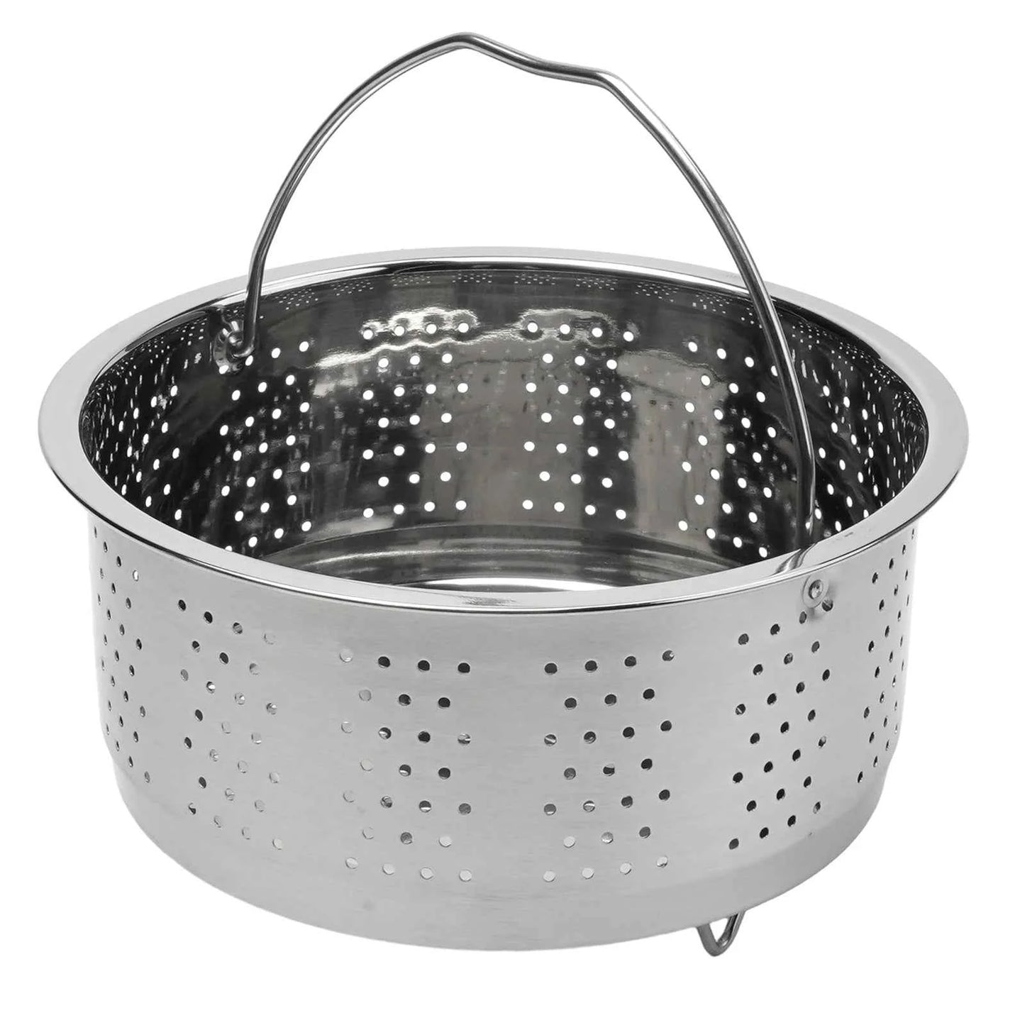 Stainless Steel Steamer Rack Insert Stock Pot With Handle Steaming Tray Rice Pressure Cooker Basket Steamer Kitchen Cooking Tool