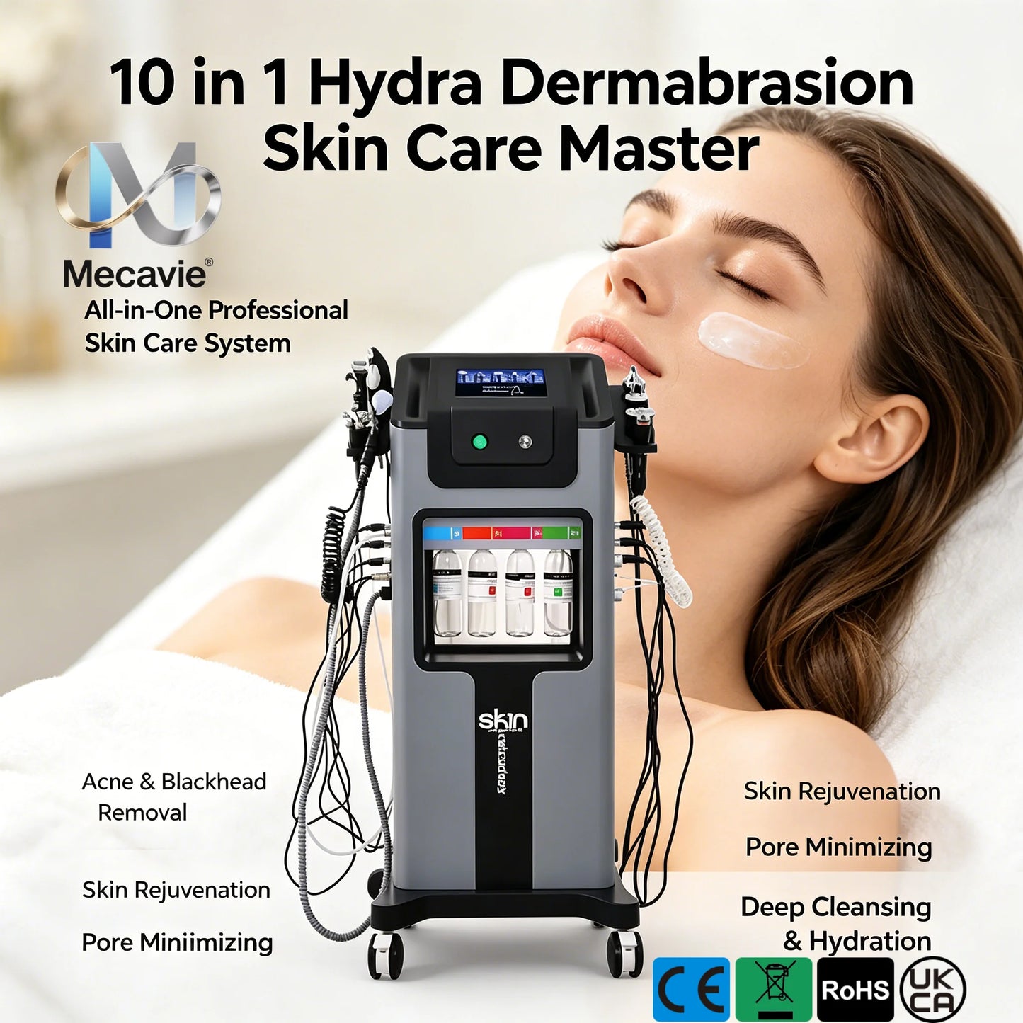 10-in-1 Hydra Dermabrasion Machine, Spa & Clinic