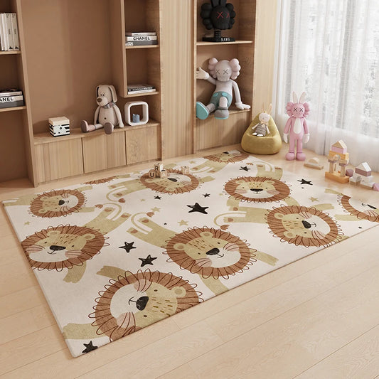 VIKAMA Cartoon Kids Room Rug – Soft Noise-Reducing Floor Mat for Children's Bedroom & Living Room