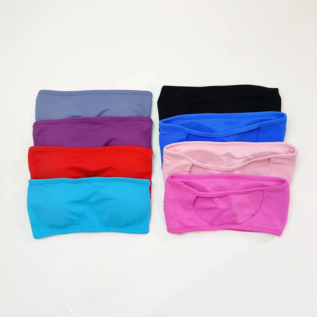 Backless Bandeau Sports Bra — Seamless Pilates & Yoga Tube Top