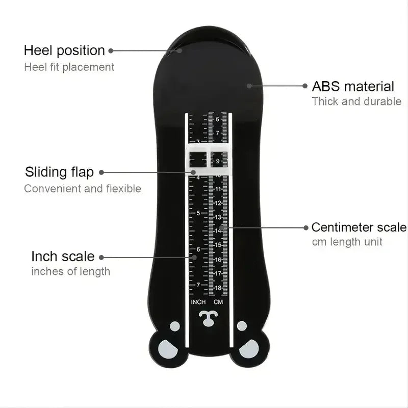 Kids Toddler Foot Measure Gauge Shoes Size Measuring Ruler Tool Baby Boy Girl Children's Foot Length Measuring Ruler Fittings