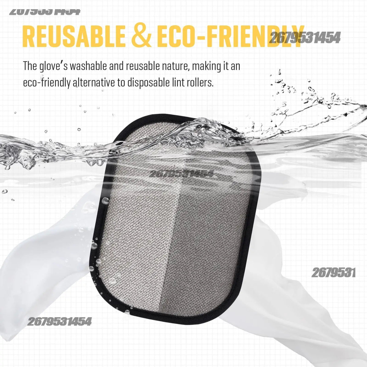 Static Pet Hair Removal Mitts for Furniture