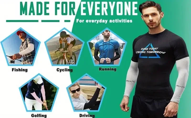 3 Pairs Breathable Sun Protection Sleeves UV Protective Arm Covers Uses for Sports Driving Outdoor Adventures Shield
