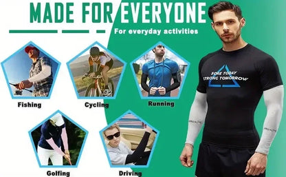 3 Pairs Breathable Sun Protection Sleeves UV Protective Arm Covers Uses for Sports Driving Outdoor Adventures Shield