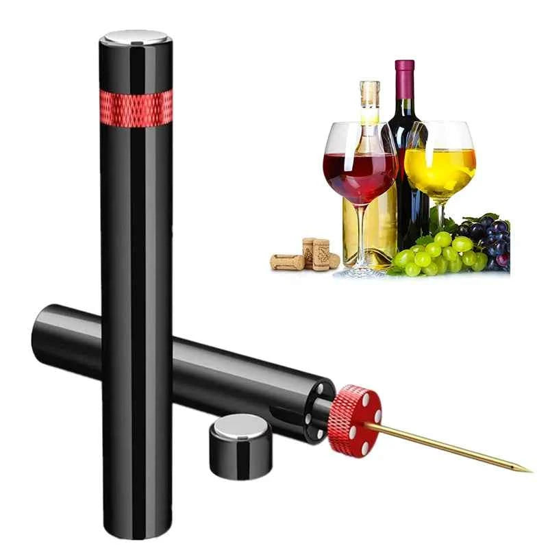 Wine Opener Air Pump Wine Bottle Opener Stainless Steel Pin Cork Remover Air Pressure Corkscrew Kitchen Tools Bar Accessory