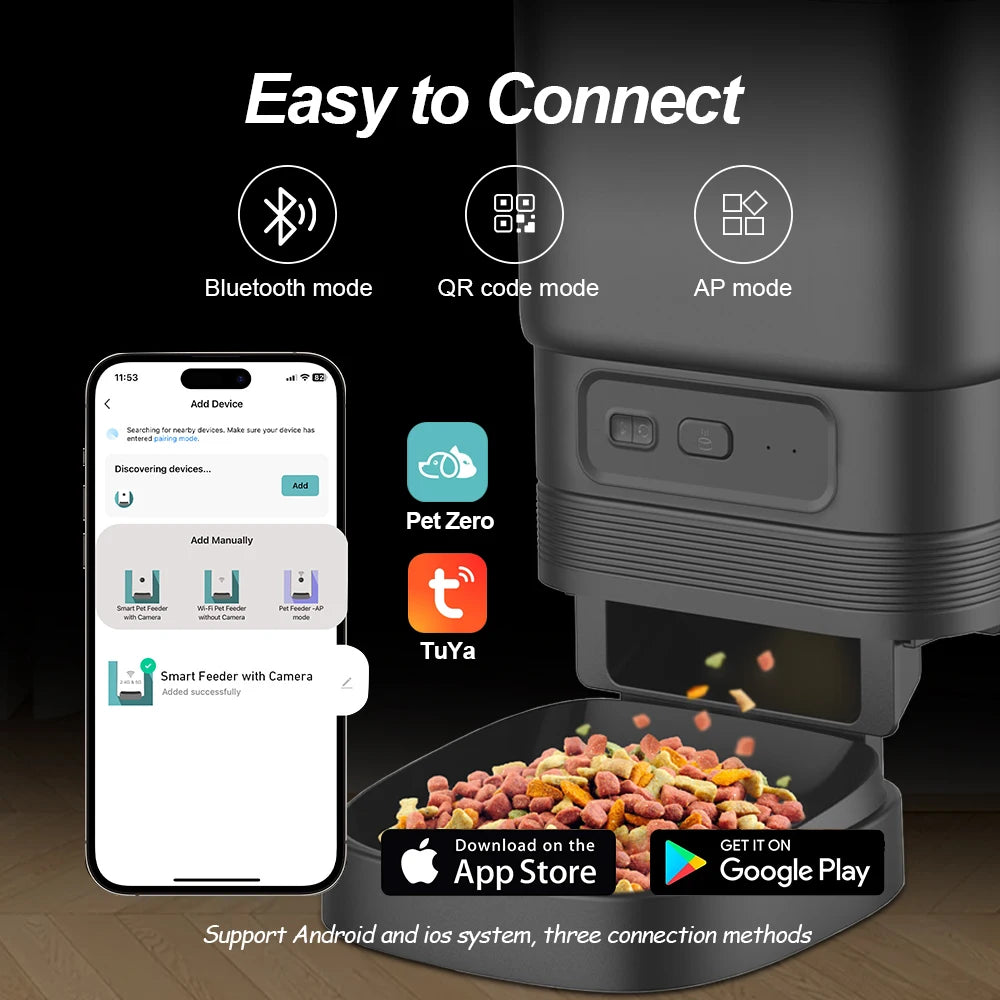 4.5L Smart Automatic Feeder, App Remote Control