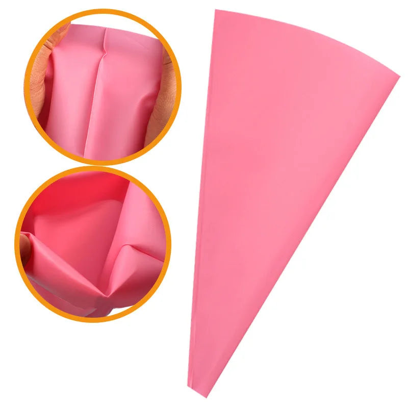 1-10pc DIY Reusable Silicone Piping Bag Pastry Bags Cream Cupcake Decorating Baking Tools Kitchen Accessories Fondant Sugarcraft
