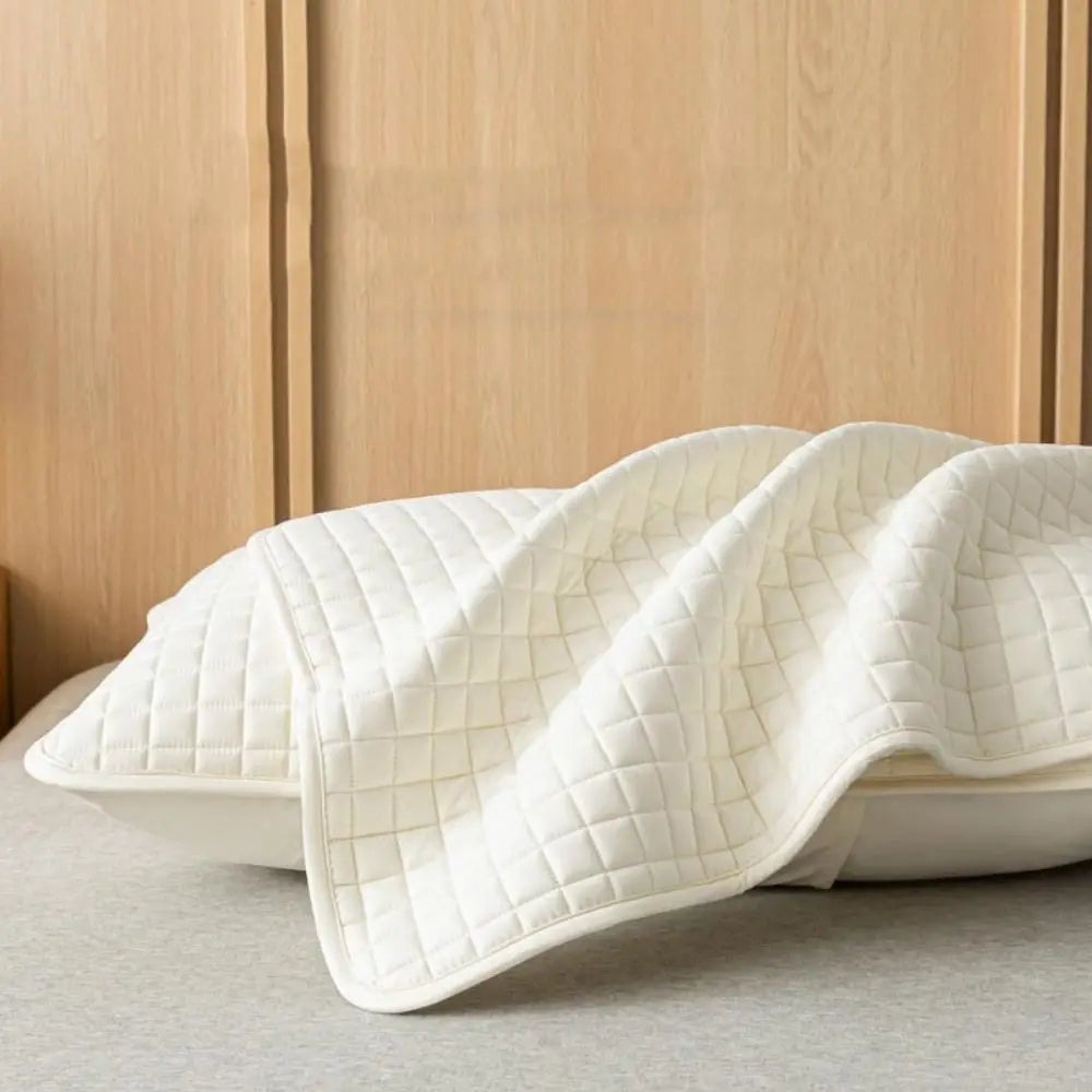 Cotton Anti-Mite Pillow Protector, Half-Pack Grey
