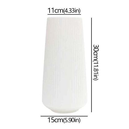 Elegant Nordic Flower Vase Durable Large Minimalist Flower Arrangement Container Flower Decoration Imitation Glaze Vase Weddings