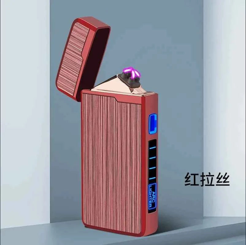 Plasma Dual ARC Touch Sensitive Lighter USB Rechargeable Windproof Flameless Lighter Gift for Men