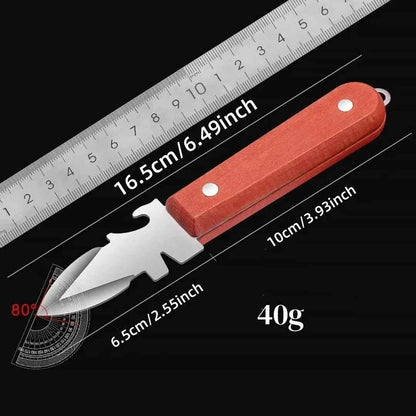 Black Color Wood Stainless Steel Oyster Knife Kitchen Tools Accessories Light Luxury Thickened Shell Opener Gadgets