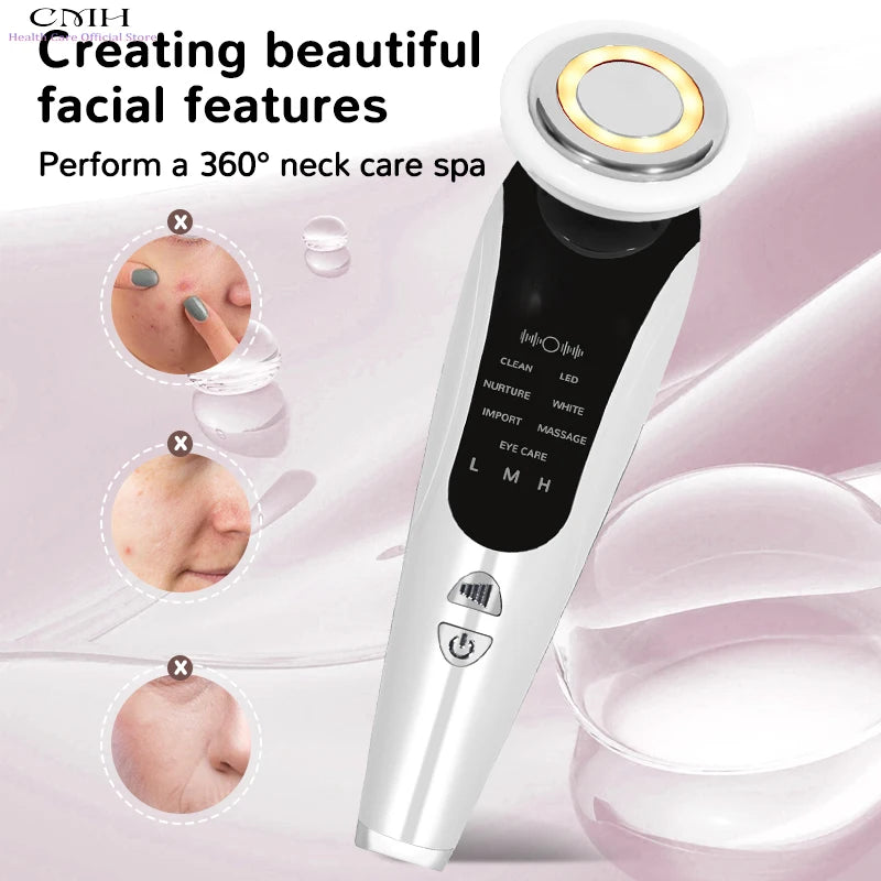 7-in-1 LED Facial Massager with Blackhead Remover