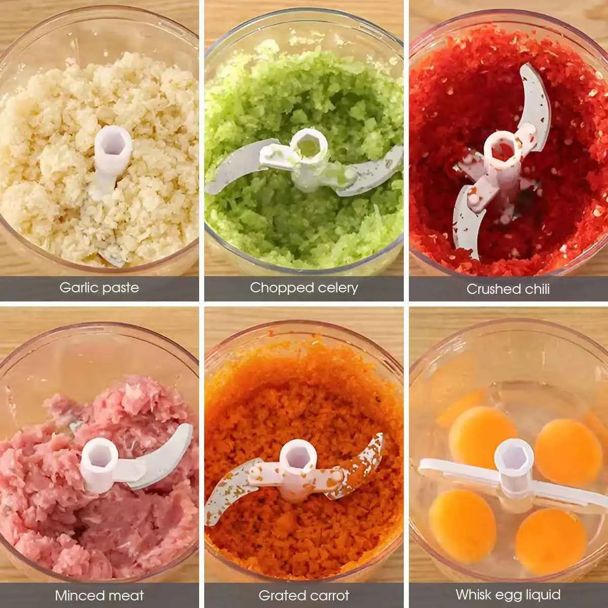 1Pcs 520ml/900ml Hand Crank Garlic Pulverizer Manual Garlic Mashers Meat Grinder Food Vegetable Chopper Kitchen Gadgets