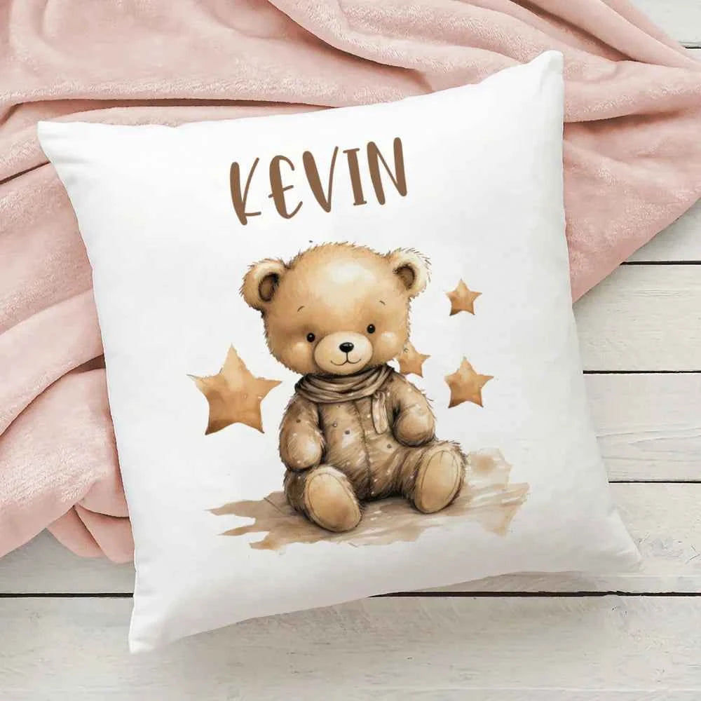 Personalized Pillow Cover Fire Custom Name Pillow Dust Case Kids Bedroom Decor Pillowcase Birthday Shower Gifts for Children