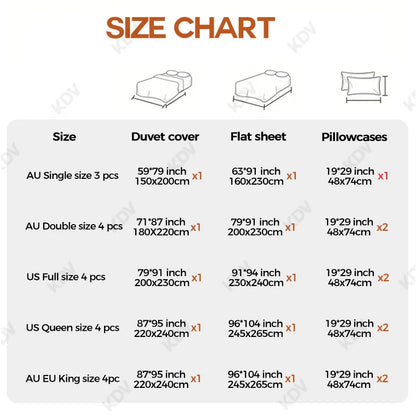 3/4 Pcs Blue Checkered Bedding Set Simple Style Soft Skin Friendly Duvet Cover Flat Sheet and Pillowcases Single Double Bed Sets