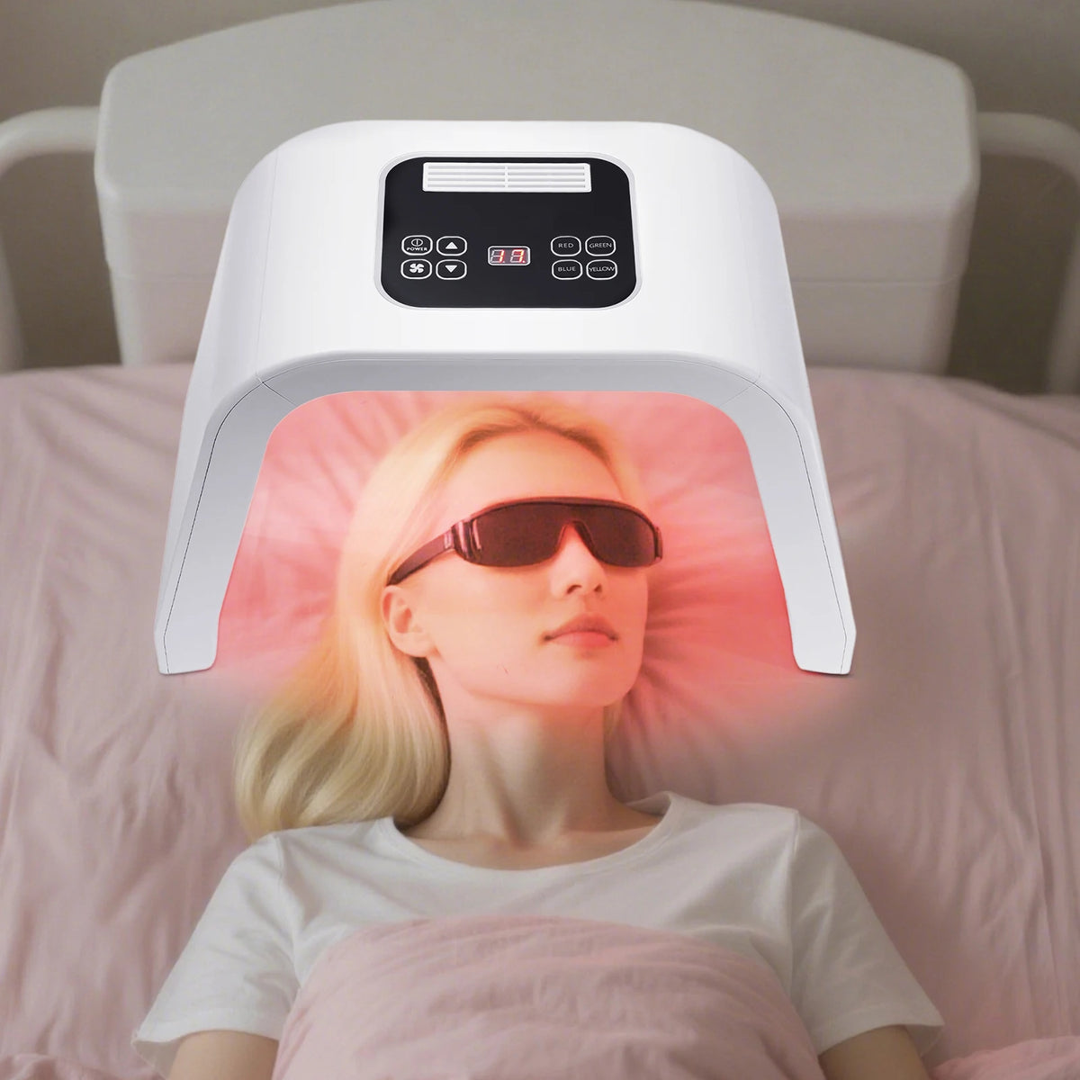 7-Color LED Face Light Therapy Machine – Salon
