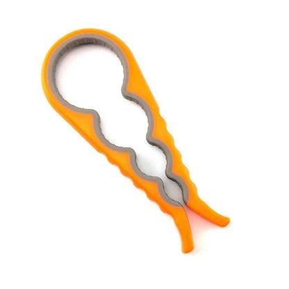 4-in-1 Easy-Grip Jar Opener & Bottle Opener, Non-Slip Lid Twist Off Tool – Effortless Kitchen Gadget for Seniors & Home Use