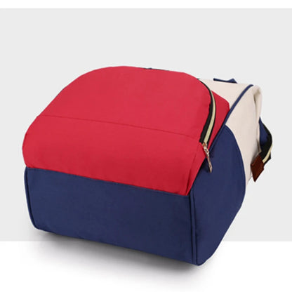 Large Capacity Canvas Diaper Bag, Thermal Insulation