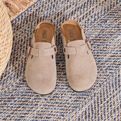 New Boston Clogs Slippers For Women Men Cork Original Sandals Femme Hombre Suede Mules Slides With Arch Mujer Zuecos Shoes
