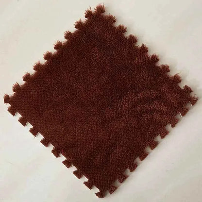 30*30CM Soft Plush Children Kids Rug Play Mat Puzzle Carpet Warm Playmat Interlocking Exercise Tiles Floor Carpet Decoration Mat