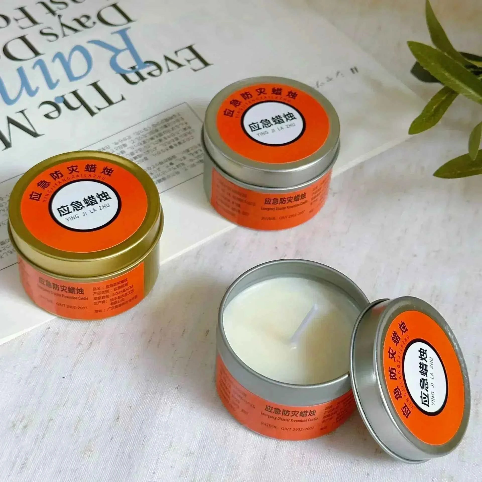 Emergency Candles for Household Power Outages Windproof Smokeless Disaster Prevention Emergency Supplies No Electricity Lighting