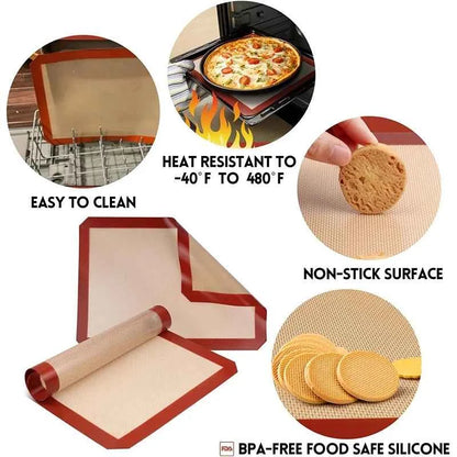 1PCS Kneading Dough Mat Silicone Baking Mat Pizza Cake Dough Maker Kitchen Cooking Barbecue Gadgets Bakeware Kitchen Accessories