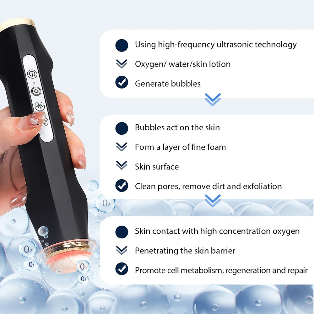 7-Color Oxygen Bubble Pen, CO2 Facial Machine