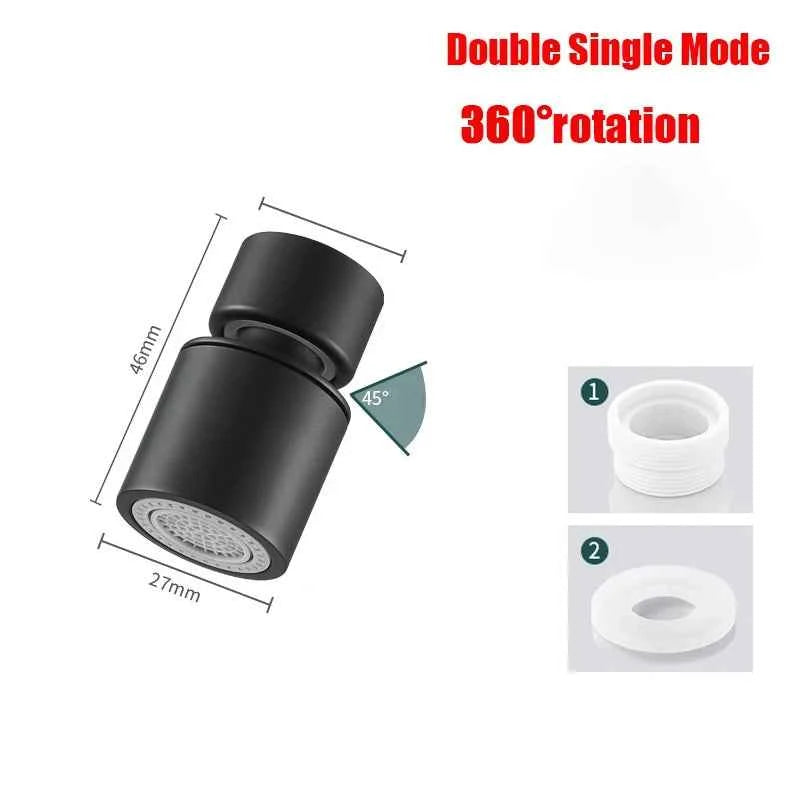 360°Universal Kitchen Faucet Anti-splash Aerator Bathroom Tap Rotatable Faucet 2 Mode Tap Nozzle Bubbler Kitchen Sink Faucet