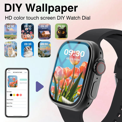 Smart Watch – HD Touchscreen, Call Reminder, Multi-Sport Mode, Weather, Calendar & Alarm