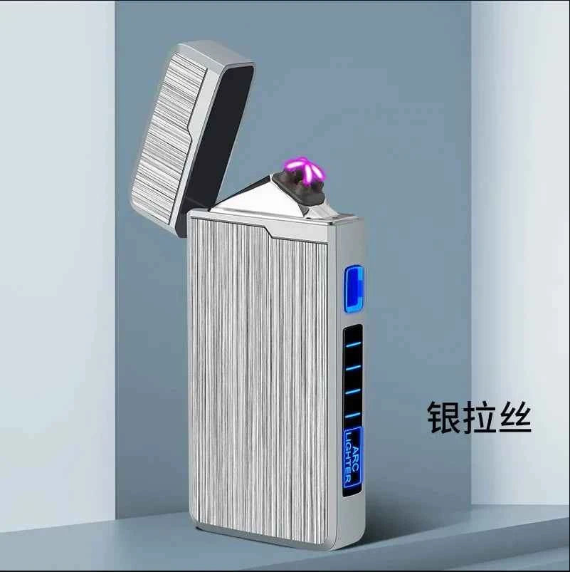 Plasma Dual ARC Touch Sensitive Lighter USB Rechargeable Windproof Flameless Lighter Gift for Men