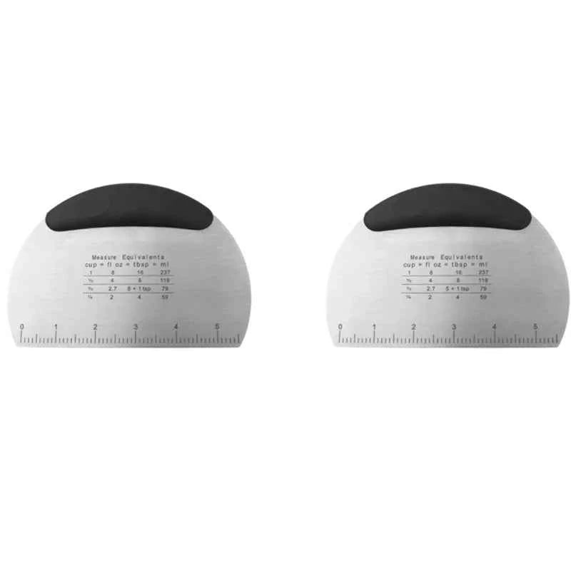 Flour Cutter Stainless steel Bake Scraper Cream Cake Dough Knife Scraper Household Kitchen Baking Tool Large Cutting Knife