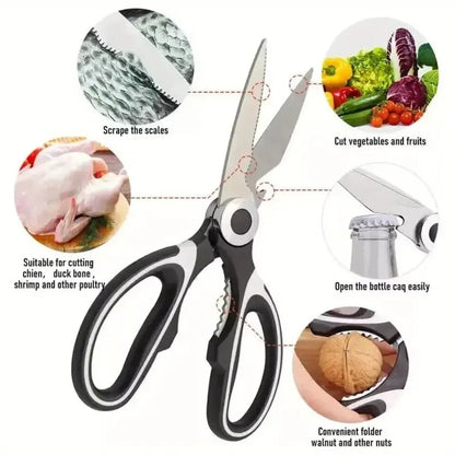 Heavy Duty Multifunctional Stainless Steel Kitchen Shears