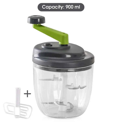 1Pcs 520ml/900ml Hand Crank Garlic Pulverizer Manual Garlic Mashers Meat Grinder Food Vegetable Chopper Kitchen Gadgets