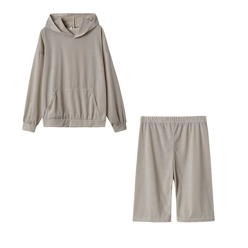 Women's Fleece Oversized Hoodie & Jogger Set — Warm 2-Piece Winter Tracksuit
