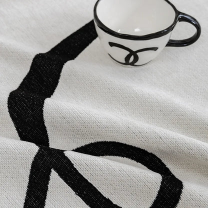 Black Line Chenille Sofa Cover Cloth Sofa Blanket Cover Full Cover Universal Couch Towel Cover Dust Proof Sofa Cushion Cover