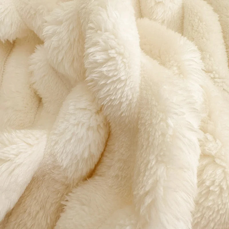 Soft Large Blanket, Suitable for Sofa Bed, Plush Blanket, Sofa Blanket, Multifunctional Blanket, Fluffy Soft Blanket, Suitable for Bed and Sofa Blanket, Single Double Bed
