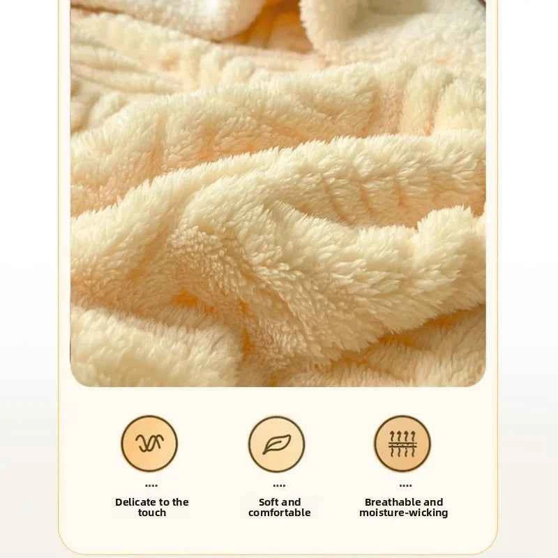 Autumn And Winter Thickened Blanket Suitable For Bedroom Living Room Office Leisure Blanket warm and soft multi-size