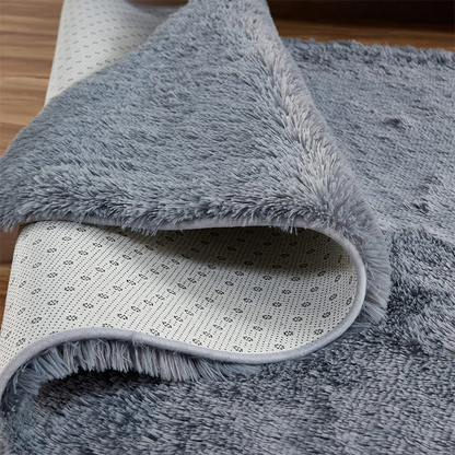 Shaggy Area Gray Rug For Living Room Super Soft Long Pile Bedroom Carpet Non-Slip Children's Home Decor Fluffy Bedside Floor Mat