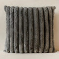 Striped Corduroy Pillow Case, Gray, Multi-Room Use