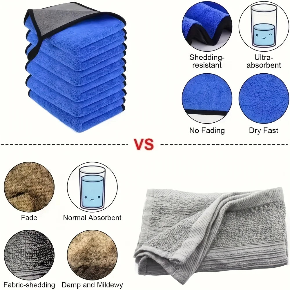 Microfiber Car Cleaning Towels, Gift-Ready Multi-Pack