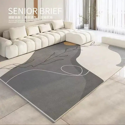 VIKAMA Light Luxury Anti-Slip Dirt-Resistant Area Rug – Soft Carpet for Living Room, Bedroom & Sofa