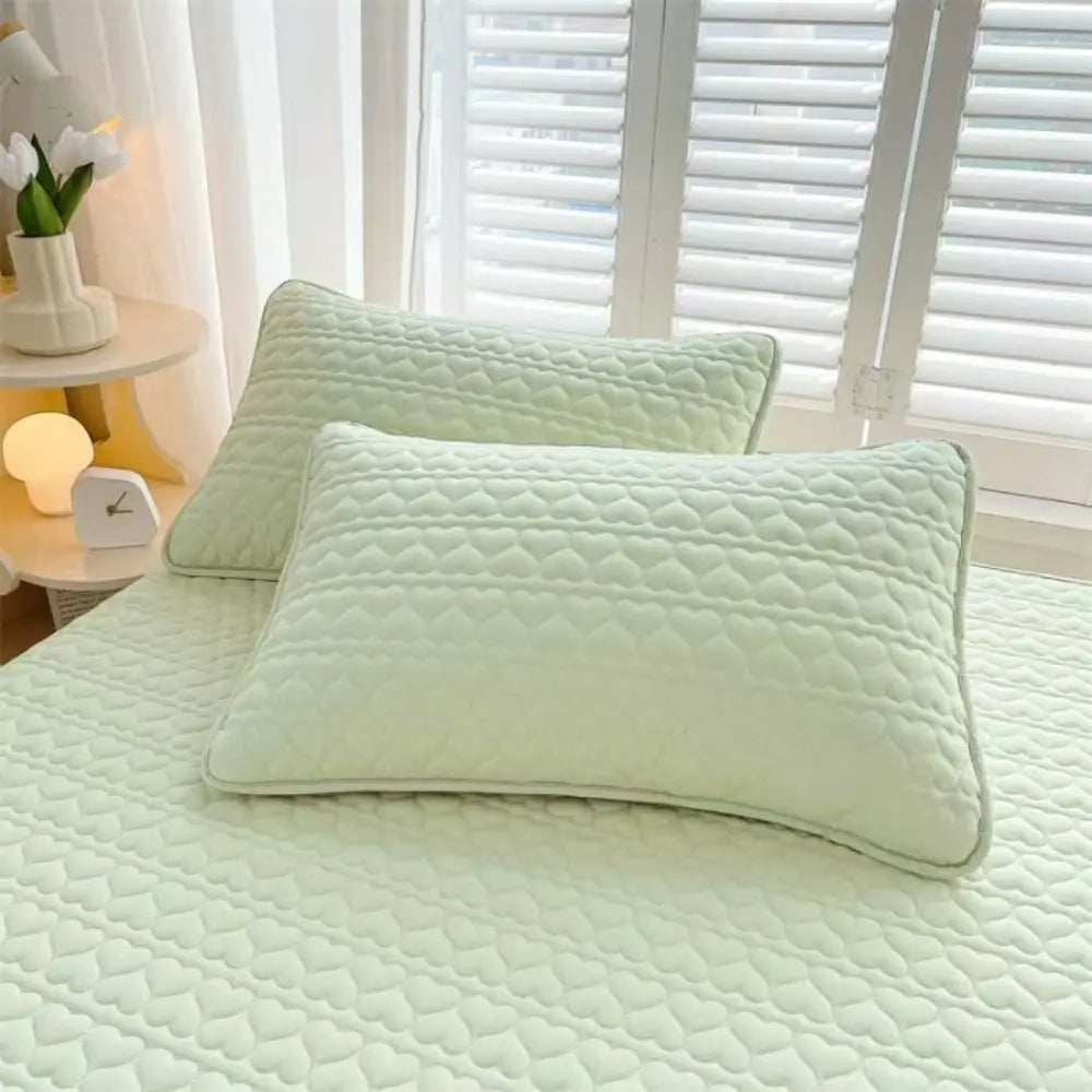 Cotton Anti-Mite Pillow Protector, Half-Pack Grey