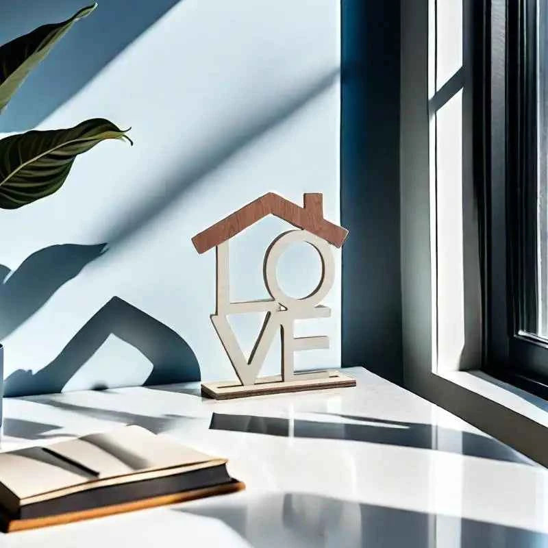 Traditional Wooden Carved Home Base, Centerpiece Table, Decorative Accent for Office and Living Space